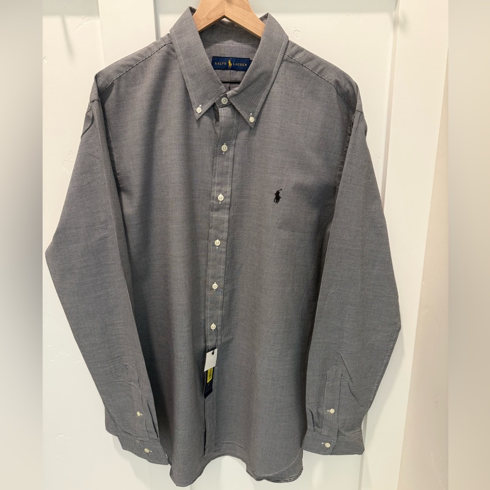 Ralph Lauren Men's Charcoal Button Down Shirt